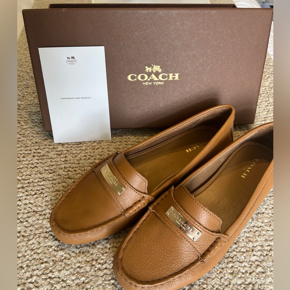 Beautiful Leather Coach Loafers